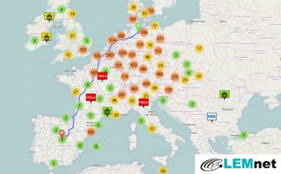 LEMnet map