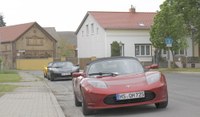 Sieben Teslas auf der eTour Brandenburg