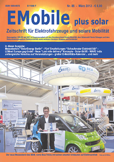 Aktuelle Zeitschrift "EMobile" Nr. 85 auf der Hannover Messe